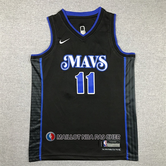 Maillot Enfant Dallas Mavericks Kyrie Irving NO 11 Ville 2023-24 Bleu